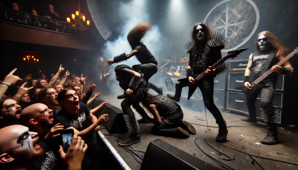Increíble concierto de Blacktallica culmina con sacrificio de alienígena en vivo